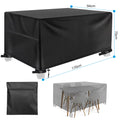 Outdoor Waterproof Sectional Sofa Cover Heavy Duty L-Shape Couch Cover Lawn Sofa Covers Garden Furniture Weather Protection