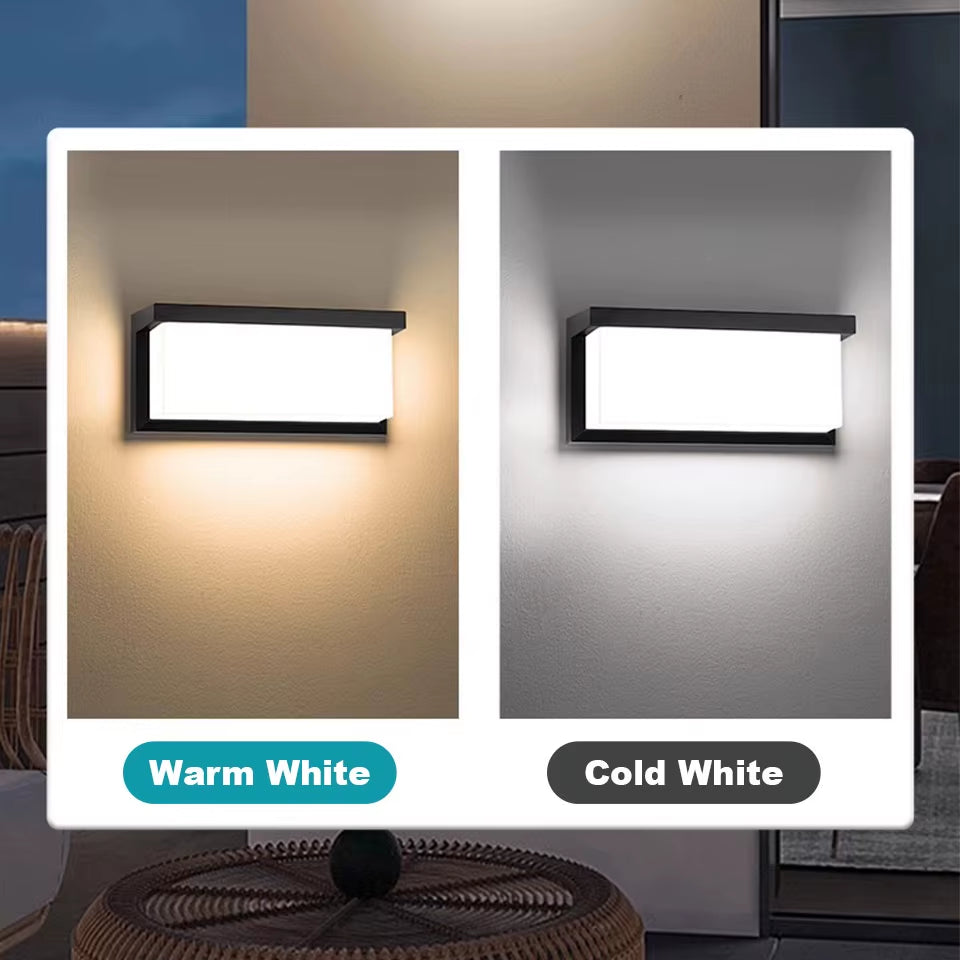 Led Outdoor Wall Light Waterproof IP66 Motion Sensor Led Outdoor Lighting Porch Lights Balcony Garden Lights Outdoor Wall Lamp